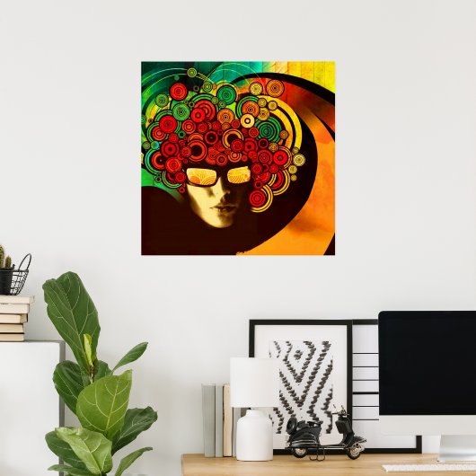 Psychedelic Pop Art Poster VON 8.99 (Heimbüro)