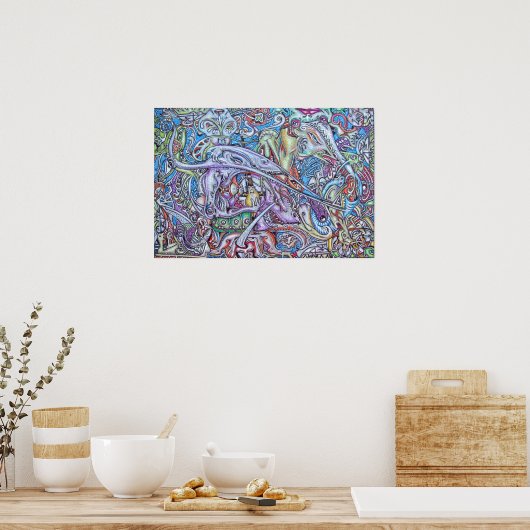 Psychedelic Poster (Küche)