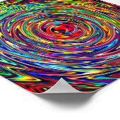 Psychedelic Print Poster (Ecke)