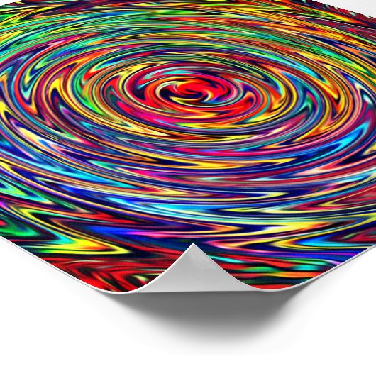 Psychedelic Print Poster (Ecke)