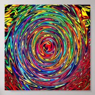 Psychedelic Print Poster