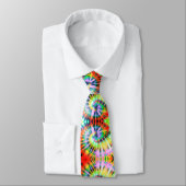 Psychedelic Rainbow Gefärbte Krawatte Neck Tie (Gebunden)