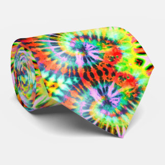 Psychedelic Rainbow Gefärbte Krawatte Neck Tie