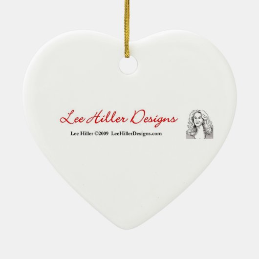 Psychedelic Rainbow Heart Art Print Keramik Ornament (Hinten)