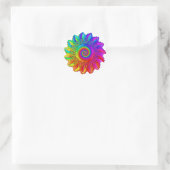 Psychedelic Rainbow Spiral Sticker (Tasche)
