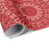 Psychedelic Red Christmas Geschenkpapier (Rolleneckpunkt)