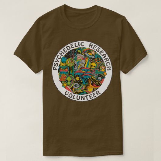 Psychedelic Research Voluner T-Shirt (Design vorne)