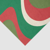 Psychedelic Retro 60er 70er Abstrakt Weihnachten Seidenpapier (Detail)