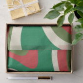 Psychedelic Retro 60er 70er Abstrakt Weihnachten Seidenpapier (Geschenk)