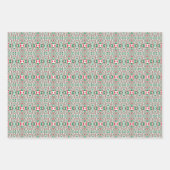 Psychedelic Retro Bold Groovy Weihnachtsmuster Geschenkpapier Set (Vorderseite)