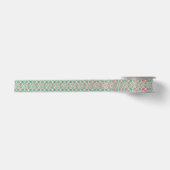 Psychedelic Retro Bold Groovy Weihnachtsmuster Satinband (Vorderseite)