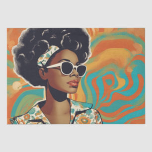 Psychedelic: Retro Hippie Decoupage Paper aus den  Seidenpapier