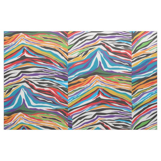 Psychedelic Retro Stoff (Fat Quarter (45,7 x 55,9 cm))