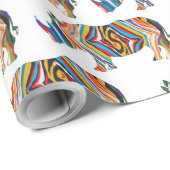 Psychedelic Rhinoceros Geschenkpapier (Rolleneckpunkt)