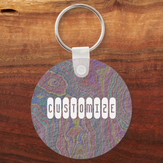 Psychedelic Rock - Vorlage Schlüsselanhänger (Vorderseite)