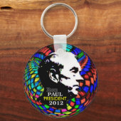 Psychedelic Ron Paul Schlüsselanhänger (Vorderseite)