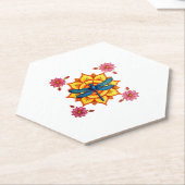 Psychedelic Sacred Geometry Mandala Insect Nature Untersetzer (angewinkelt)