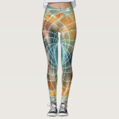 Psychedelic Sacred Geometry Stargate Leggings (Vorderseite)
