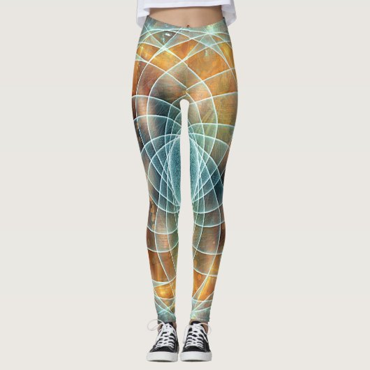 Psychedelic Sacred Geometry Stargate Leggings (Vorderseite)