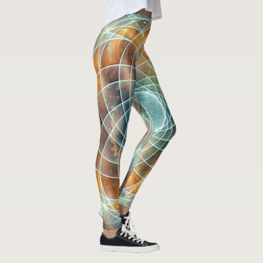 Psychedelic Sacred Geometry Stargate Leggings (Rechts)