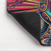 Psychedelic Salsa Tango Tanzkunst Mousepad (Ecke)