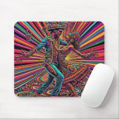 Psychedelic Salsa Tango Tanzkunst Mousepad (Mit Mouse)