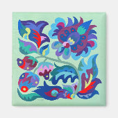 Psychedelic Samchykivka Summer Strawberries Magnet (Vorne)