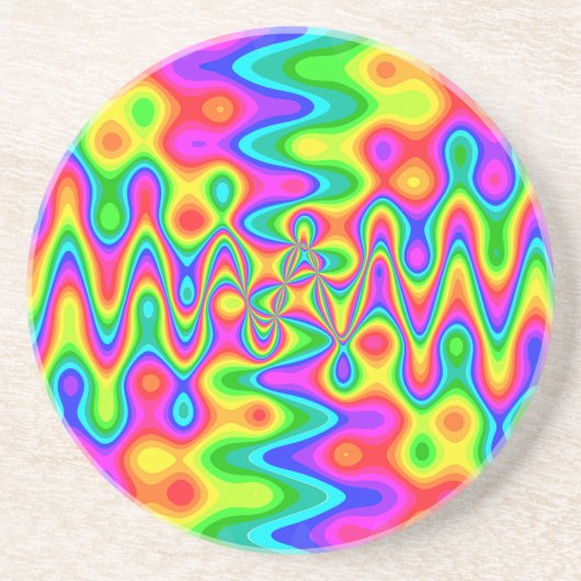 Psychedelic Sandstone Drink Untersetzer (Vorne)