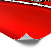 Psychedelic Santa Claus Art | AI Art Poster (Ecke)