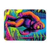 Psychedelic Sasquatch Flexible Magnet (Horizontal)