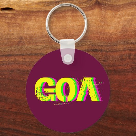 Psychedelic-Schlüsselanhänger Schlüsselanhänger (Vorderseite)