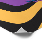 Psychedelic Scorpion Embrace the Vibe Art Poster (Ecke)