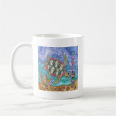 Psychedelic Sea Turtle Seepferd Art Kaffeetasse (Links)