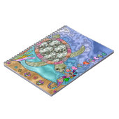 Psychedelic Sea Turtle Seepferd Art Notizblock (Linke Seite)