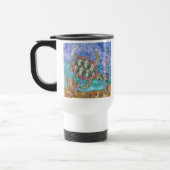 Psychedelic Sea Turtle Seepferd Art Reisebecher (Links)