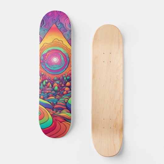 Psychedelic Skateboard (Vorderseite)