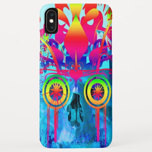 Psychedelic Skull Case-Mate iPhone Hülle (Rückseite)