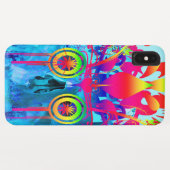 Psychedelic Skull Case-Mate iPhone Hülle (Rückseite (Horizontal))