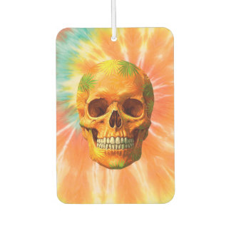 Psychedelic Skull Krawatte Dye Air Freshener Autolufterfrischer