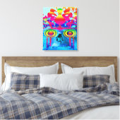 Psychedelic Skull Leinwanddruck (Insitu (Schlafzimmer))
