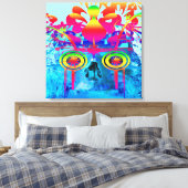 Psychedelic Skull Leinwanddruck (Insitu (Schlafzimmer))