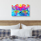 Psychedelic Skull Leinwanddruck (Insitu (Schlafzimmer))