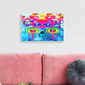 Psychedelic Skull Leinwanddruck (Insitu (Wohnzimmer))
