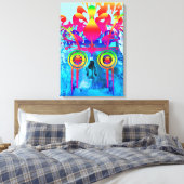 Psychedelic Skull Leinwanddruck (Insitu (Schlafzimmer))