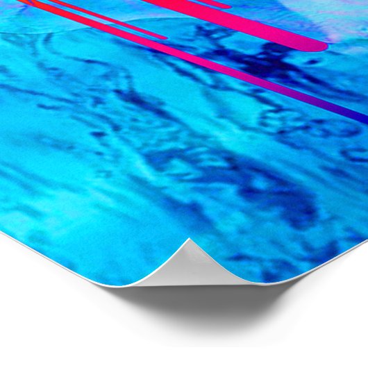 Psychedelic Skull Poster (Ecke)