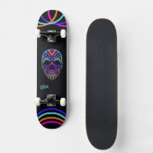Psychedelic Skull Skateboard (Vorderseite)