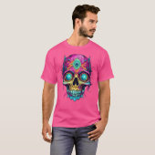 Psychedelic Skull Trance Illuminati Aia Electro T-Shirt (Vorne ganz)