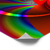 Psychedelic Skulls Poster (Ecke)