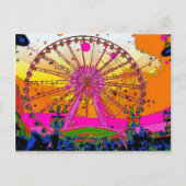 Psychedelic Sky Wheel Postkarte (Vorderseite)