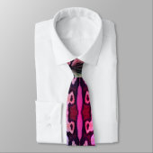 Psychedelic Snake Skin Print Novelty Neck Tie Krawatte (Gebunden)
